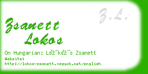 zsanett lokos business card